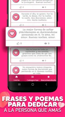 Frases de Amor android App screenshot 1